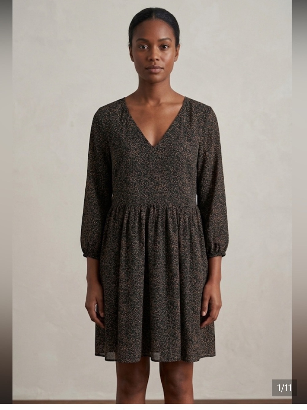 Madewell Black and Pink Mini Dress